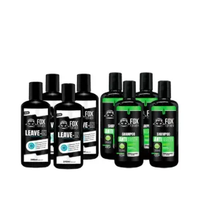 KIT 4 LEAVE IN + 4 SHAMPOO ANTICASPA FOX FOR MEN
